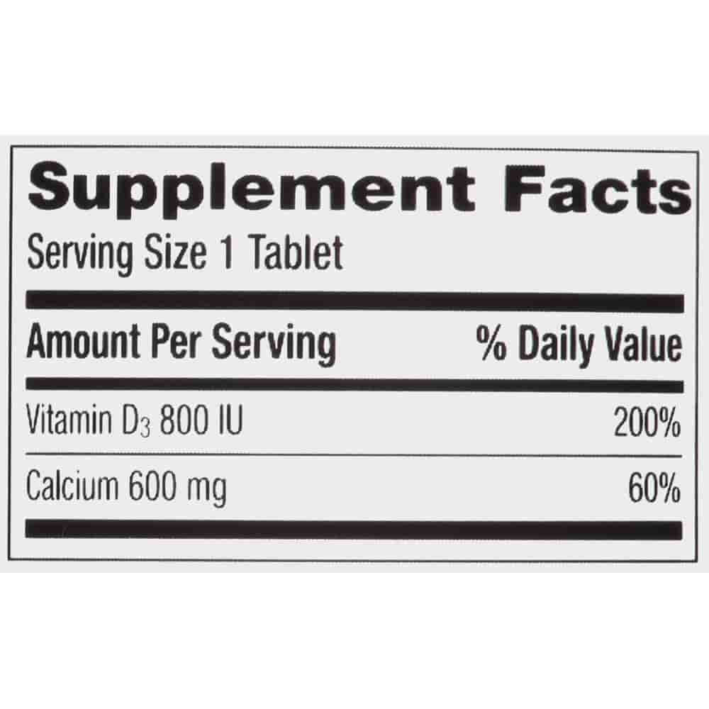caltrate bone health product supplement facts serving size per 1 tablet