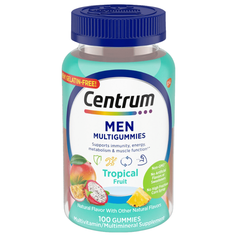 Centrum MultiGummies for Men, Tropical Fruit Flavor, 100 CT - Import Mania