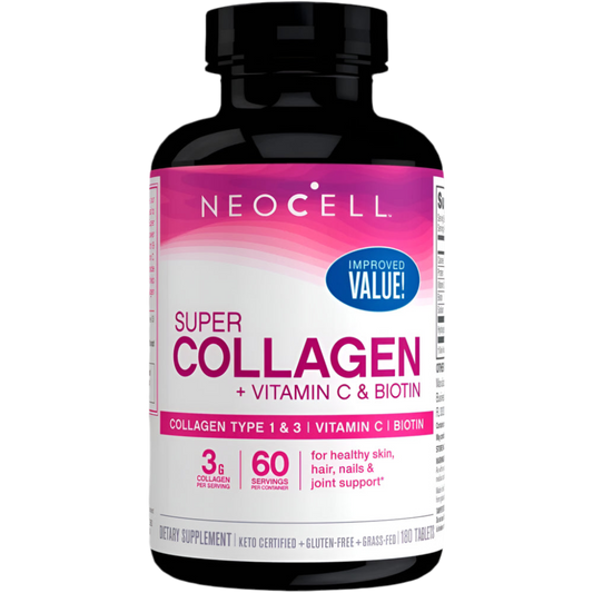 NeoCell Super Collagen With Vitamin C and Biotin - 180 tabs