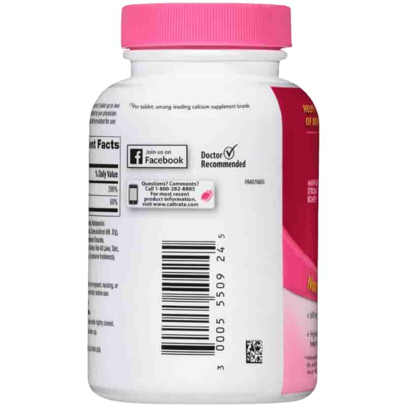 side view image preview of caltrate bone health supplement on a white background