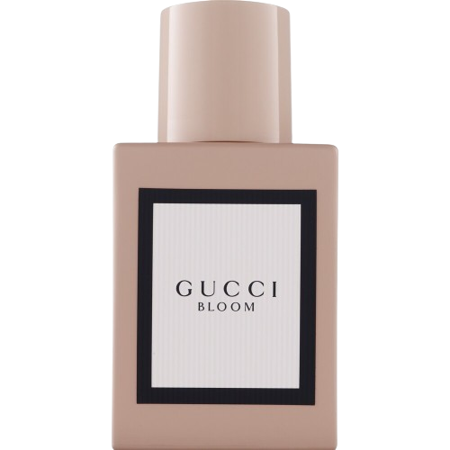 Gucci bloom perfume bottle with no background