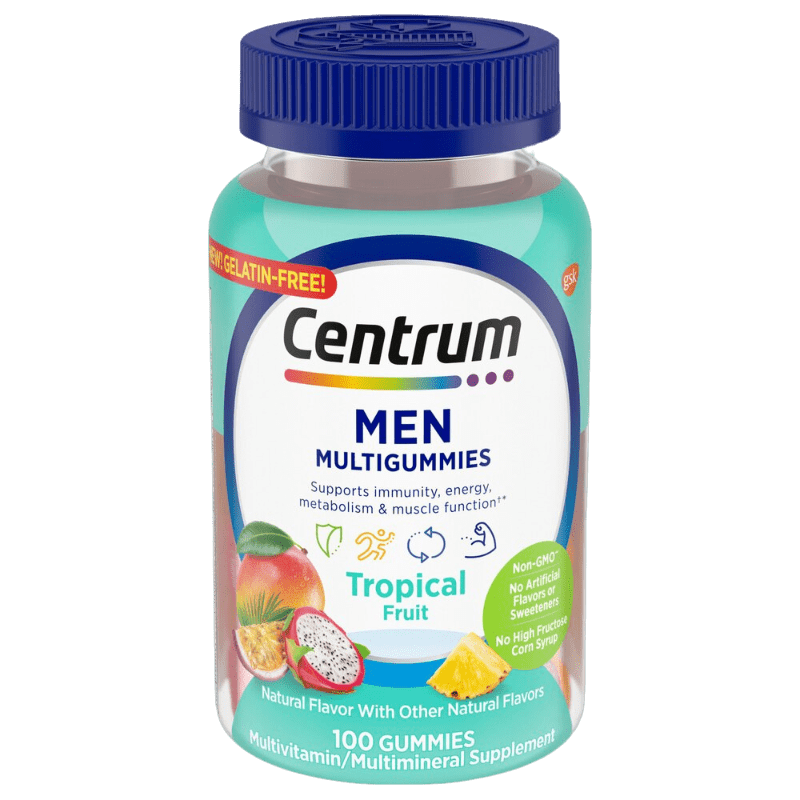 Centrum Men's Multivitamin Gummies, Tropical Fruit Flavor, 100 CT - Import Mania