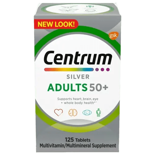 Centrum Silver Adults 50+ 125 Tablets Multivitamin Supplement - Import Mania