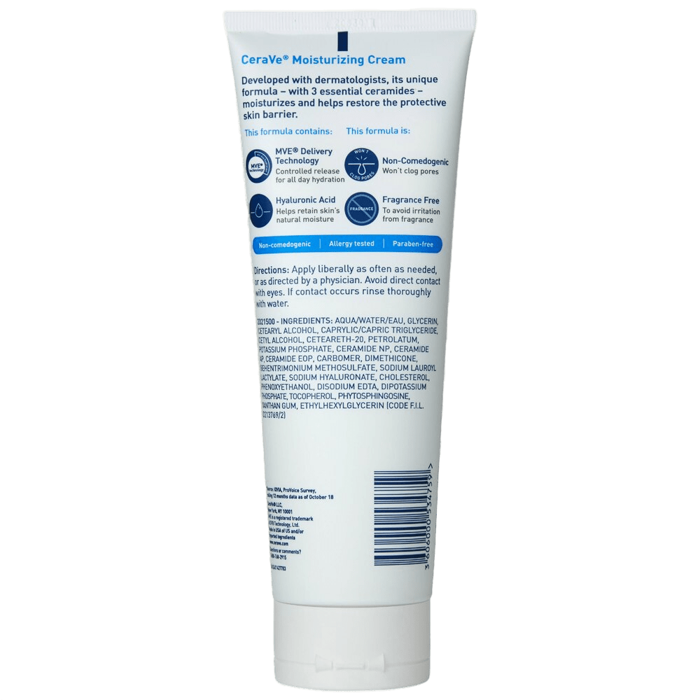 CeraVe Moisturizing Cream, Body and Face Moisturizer - Import Mania